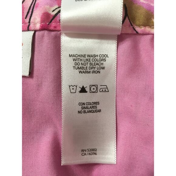 First issue A Liz Claiborne Company Size 10 100% Cotton Pink lined A-line Skirt - Picture 5 of 8